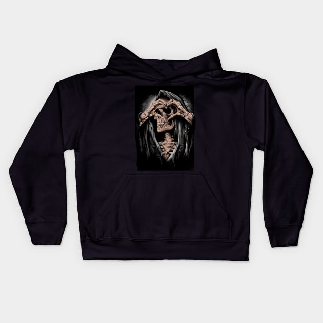 death heart Kids Hoodie by Chack Loon